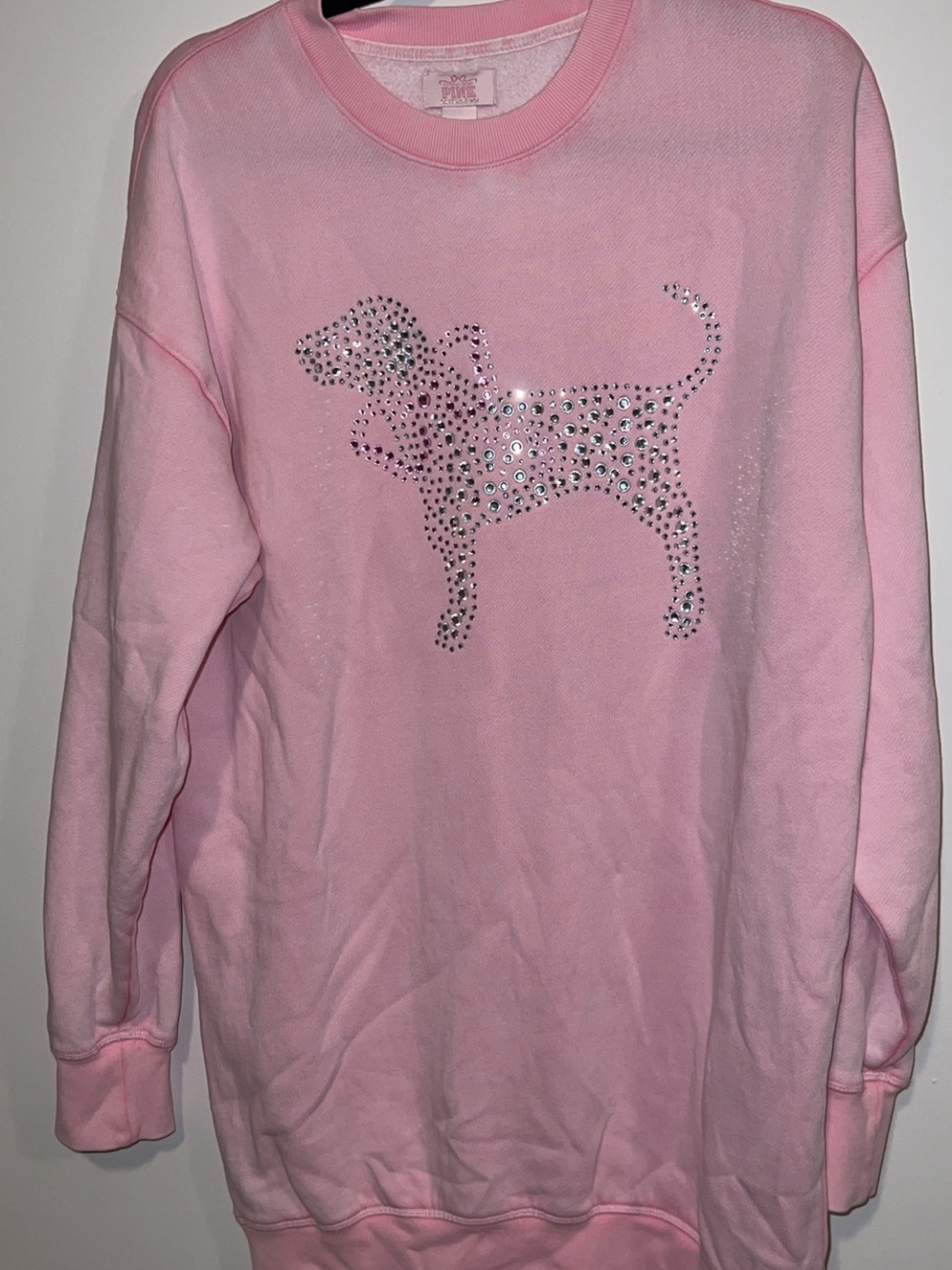 PINK X LoveShackFancy Oversized Crew Neck Dress